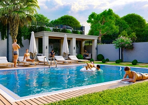 Бутик – комплекс в 1 км от пляжа в районе Демирташ 