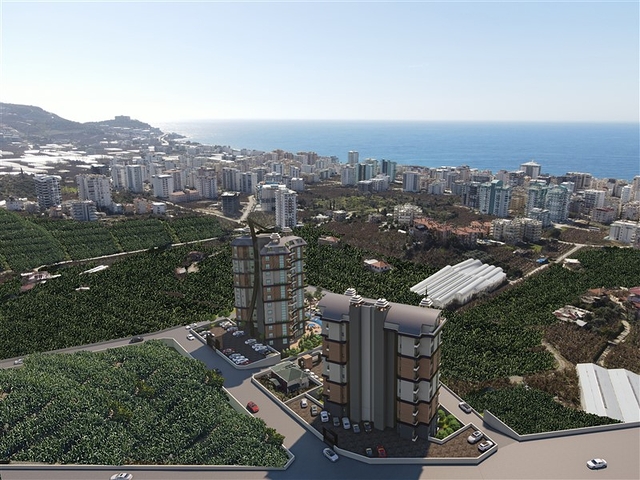 Квартира 2+1 на этапе строительства в районе Махмутлар