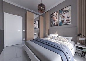 Квартира 2+1 на этапе строительства в районе Махмутлар