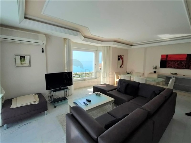 Шикарная квартира 2+1 с видом на море в районе Тосмур