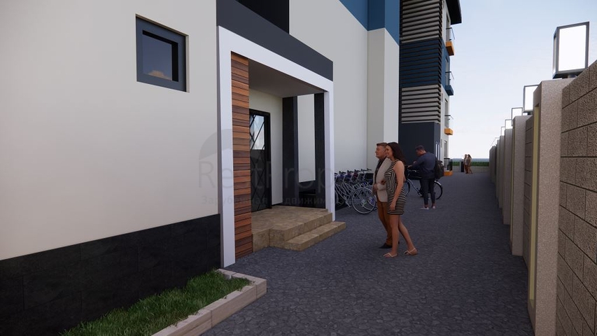 Квартира 1+1 в одном из новых комплексов района Махмутлар