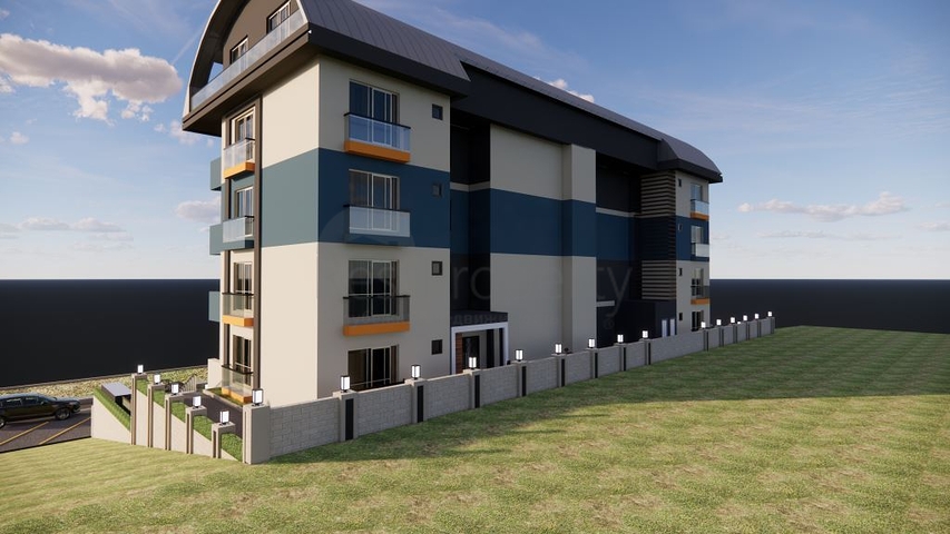 Квартира 1+1 в одном из новых комплексов района Махмутлар