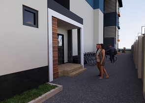 Квартира 1+1 в одном из новых комплексов района Махмутлар