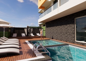 Квартира 1+1 в одном из новых комплексов района Махмутлар