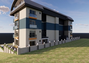 Квартира 1+1 в одном из новых комплексов района Махмутлар