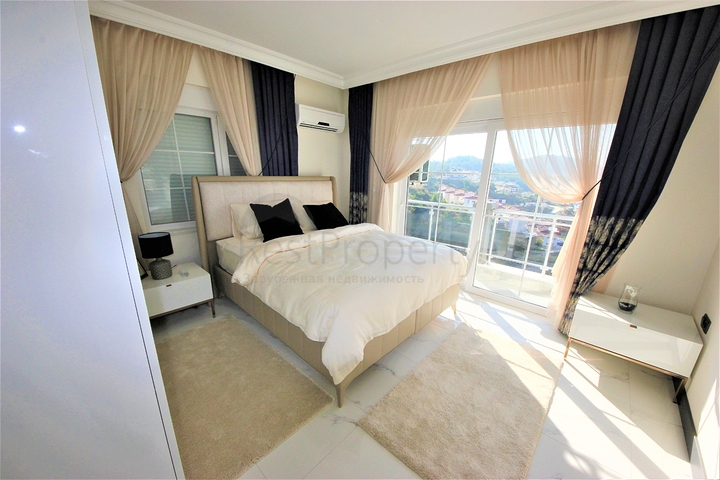 Уютная вилла с панорамным видом в районе Каргыджак