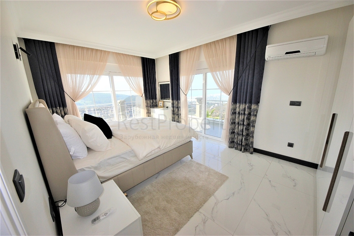 Уютная вилла с панорамным видом в районе Каргыджак