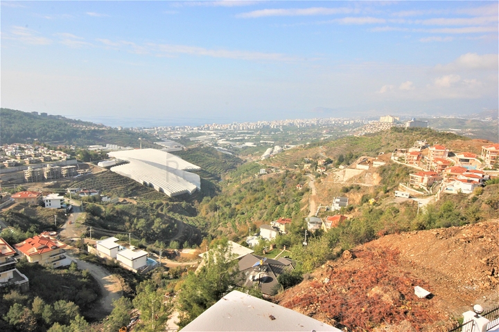 Уютная вилла с панорамным видом в районе Каргыджак