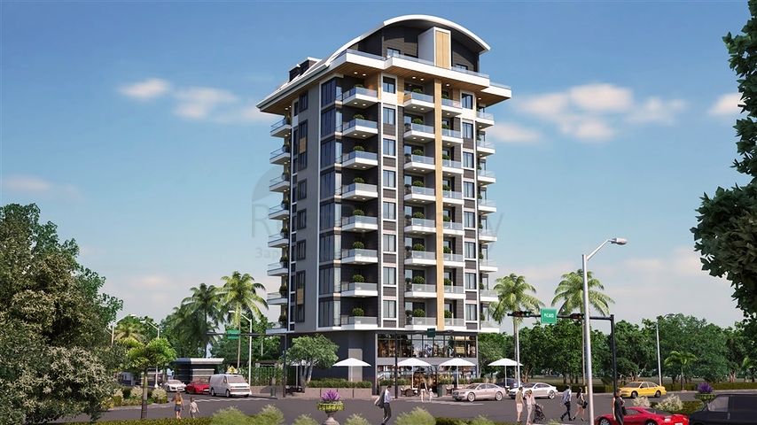 Строящийся проект в популярном районе Махмутлар