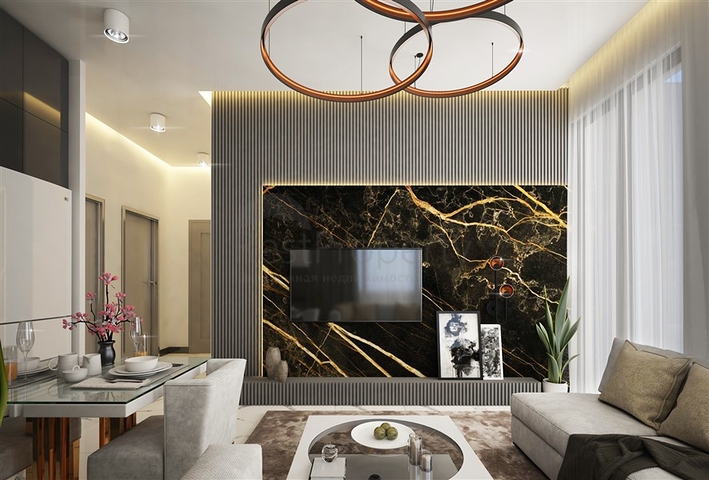 Строящийся проект в популярном районе Махмутлар