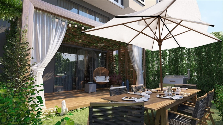 Строящийся проект в популярном районе Махмутлар