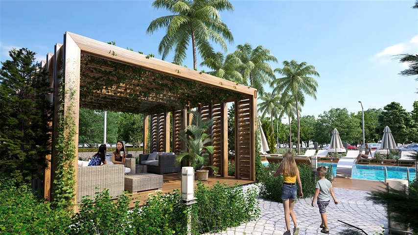 Строящийся проект в популярном районе Махмутлар