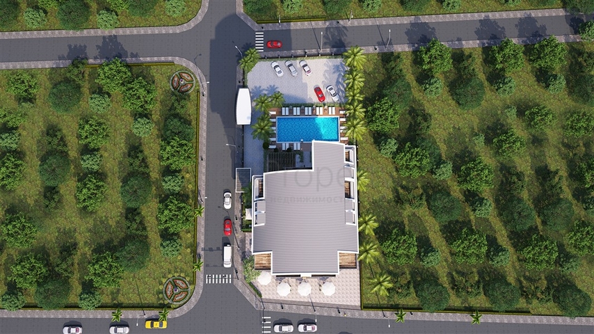 Строящийся проект в популярном районе Махмутлар