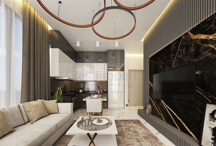 Строящийся проект в популярном районе Махмутлар