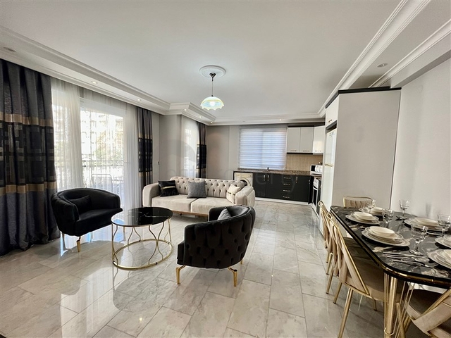 Трехкомнатная меблированная квартира в районе Оба