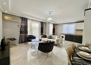 Трехкомнатная меблированная квартира в районе Оба