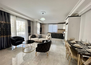 Трехкомнатная меблированная квартира в районе Оба