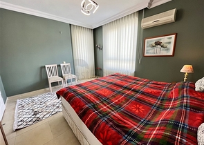 Трехкомнатная меблированная квартира в районе Оба