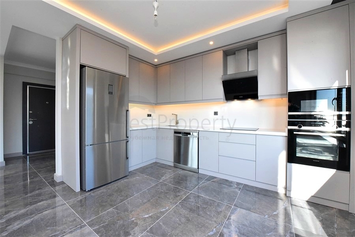 Пентхаус 3+1 с видом на Средиземное море в Махмутларе