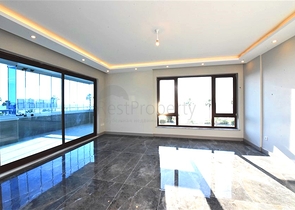 Пентхаус 3+1 с видом на Средиземное море в Махмутларе