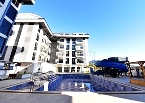 Уютная квартира 1+1 в комплексе с разнообразной инфраструктурой в районе Оба