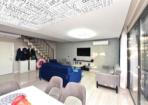 Пентхаус 2+1 с потрясающим видом в районе Каргыджак