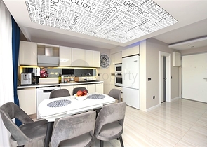 Пентхаус 2+1 с потрясающим видом в районе Каргыджак