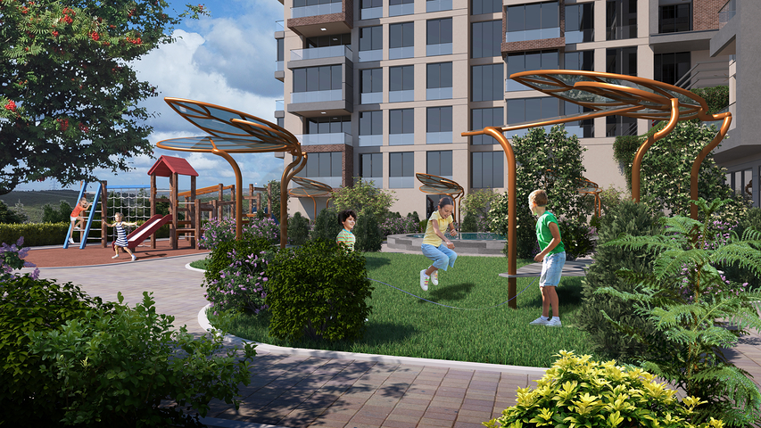 Проект семейной концепции с уникальным видом на лес