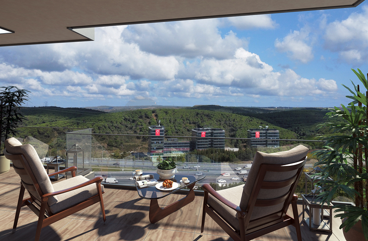 Проект семейной концепции с уникальным видом на лес