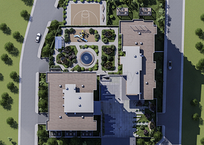 Проект семейной концепции с уникальным видом на лес