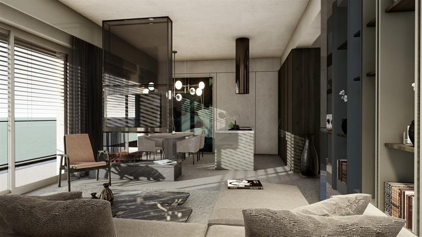 Премиальный комплекс у подножья крепости в Алании