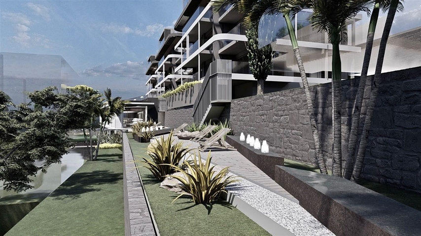 Премиальный комплекс у подножья крепости в Алании