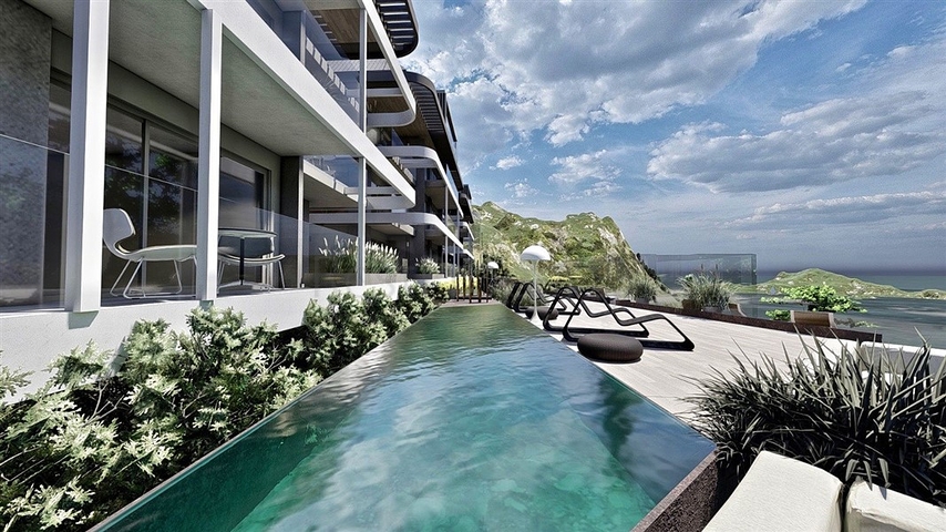 Премиальный комплекс у подножья крепости в Алании