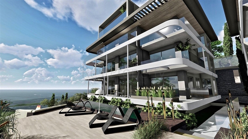 Премиальный комплекс у подножья крепости в Алании