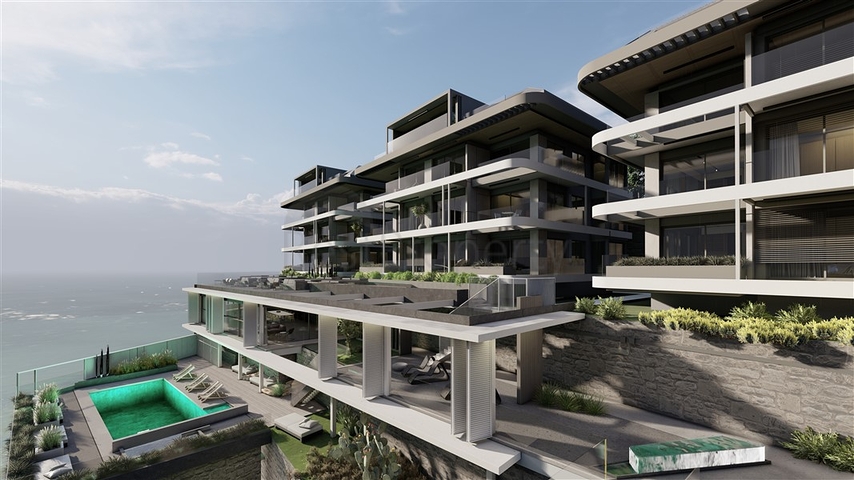 Премиальный комплекс у подножья крепости в Алании