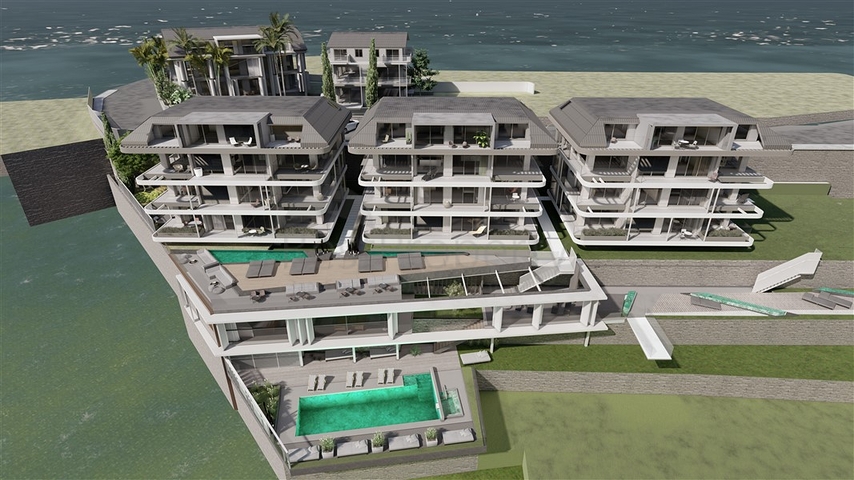 Премиальный комплекс у подножья крепости в Алании