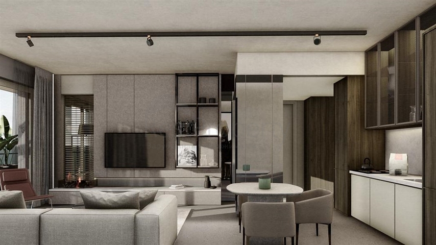 Премиальный комплекс у подножья крепости в Алании