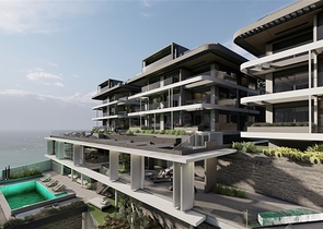 Премиальный комплекс у подножья крепости в Алании