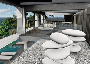 Премиальный комплекс у подножья крепости в Алании