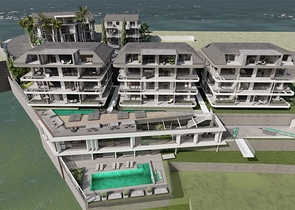 Премиальный комплекс у подножья крепости в Алании