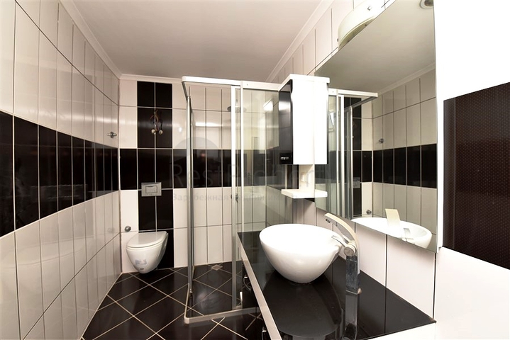 Квартира 2+1 с панорамным видом на море в районе пляжа Клеопатры