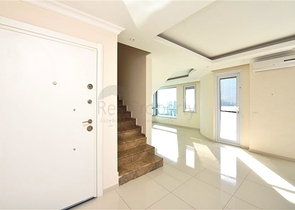 Квартира 2+1 с панорамным видом на море в районе пляжа Клеопатры