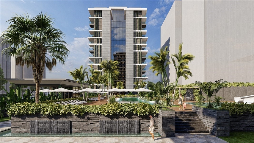 Квартира 1+1 на первой береговой линии в комплексе со всей инфраструктурой