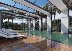 Квартира 1+1 на первой береговой линии в комплексе со всей инфраструктурой