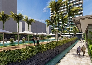 Квартира 1+1 на первой береговой линии в комплексе со всей инфраструктурой