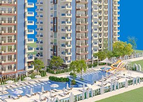 Квартира в новом доме в районе Махмутлар.