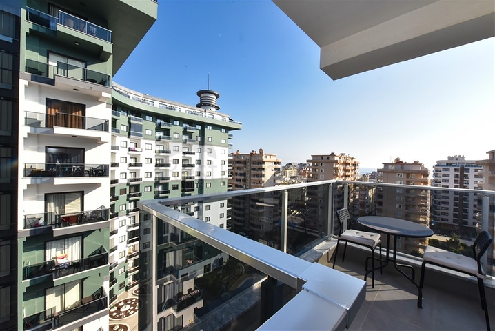 Большая квартира в аренду в комплексе с отельной инфраструктурой в районе Махмутлар! 