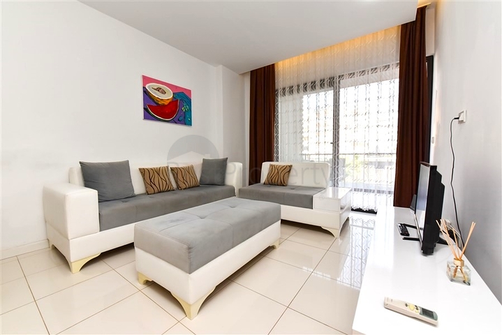 Квартира 1+1 популярном районе Оба в 100 метрах от моря