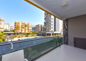 Квартира 1+1 популярном районе Оба в 100 метрах от моря