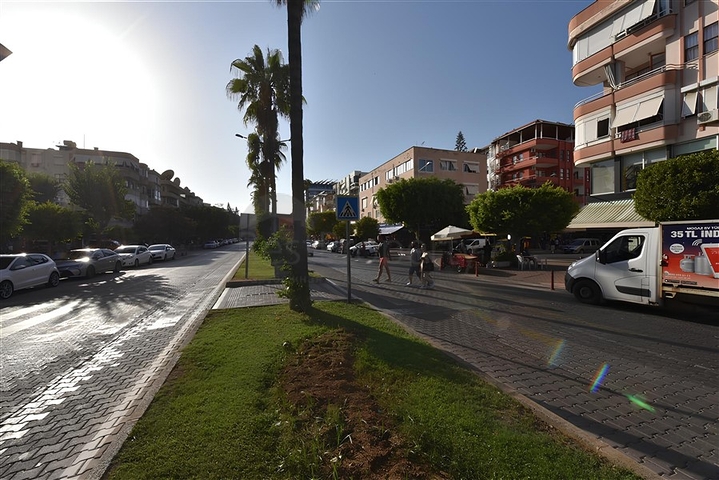 Просторная квартира центр Алании, пляж Клеопатр